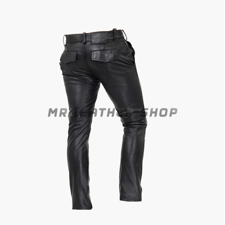 Genuine Black leather Pants Mr Leather Shop