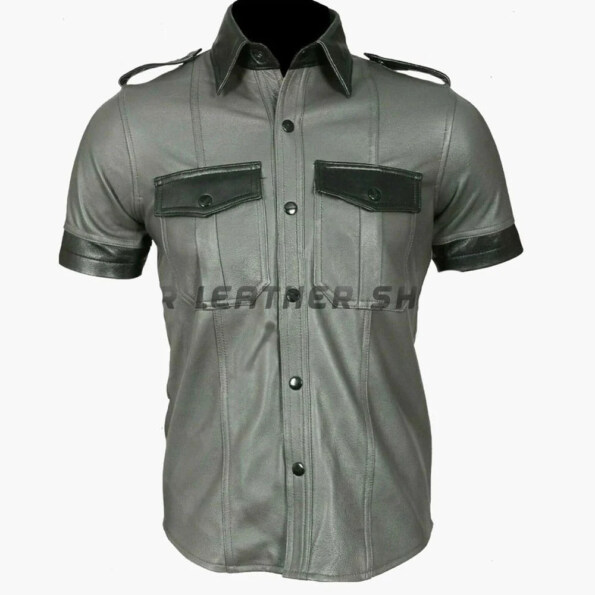 Men's Lambskin Leather Shirt