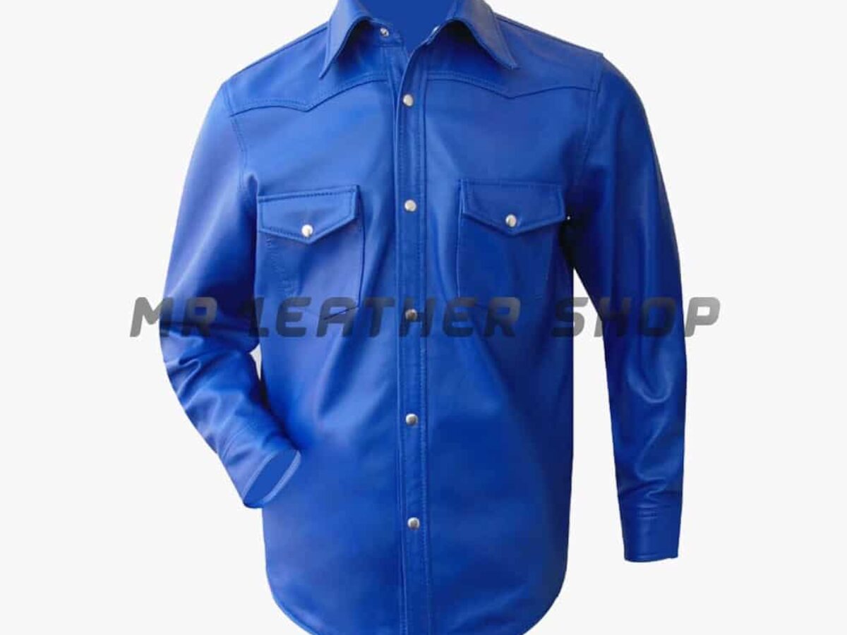 mens leather shirts for sale