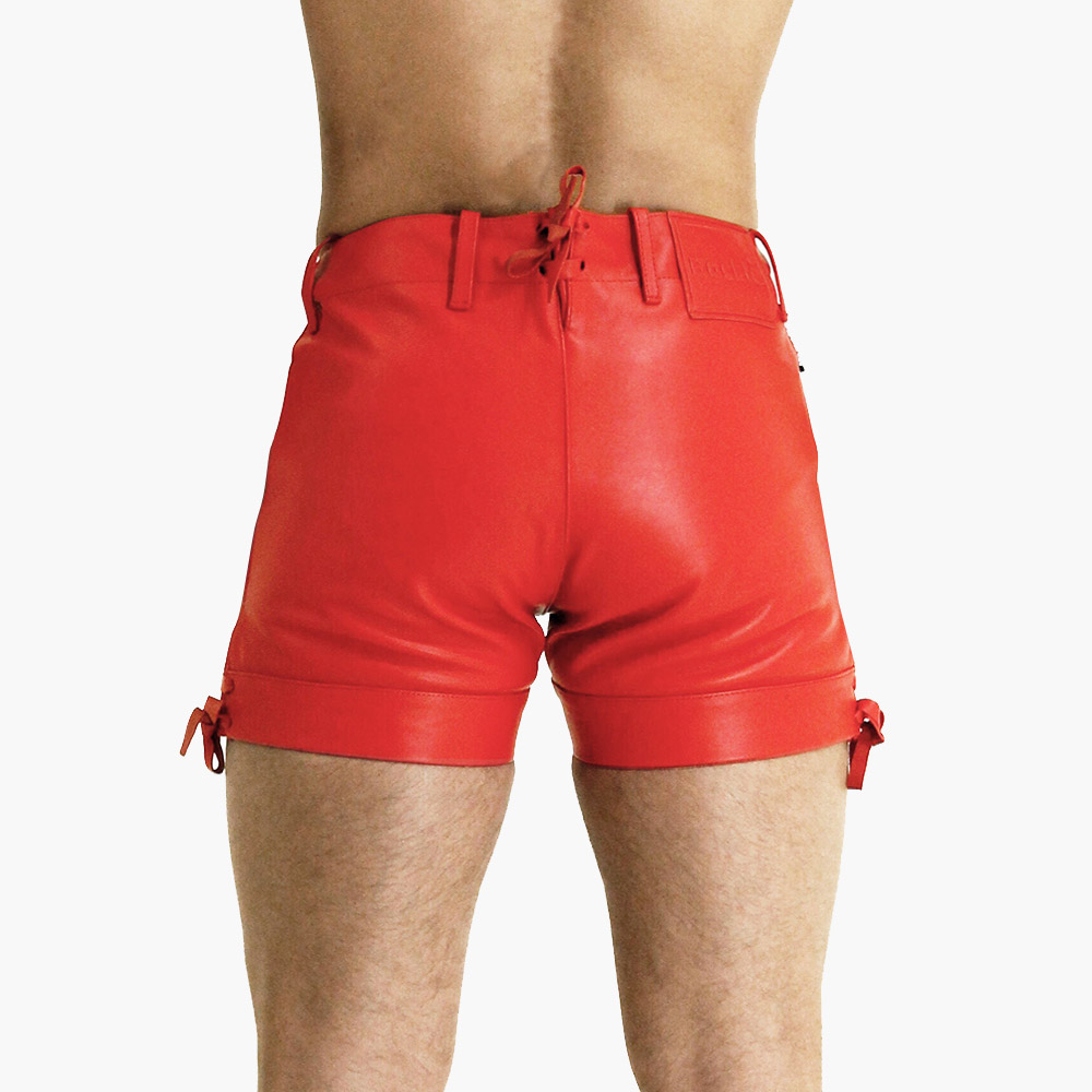 Mens-Red-Leather-Shorts-v1