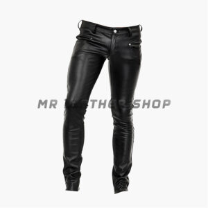 Classic Black Leather Pants