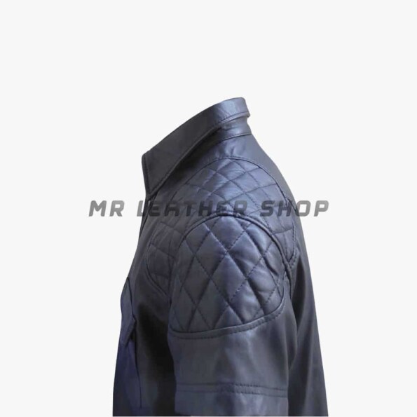 Quilted Leather Shirt