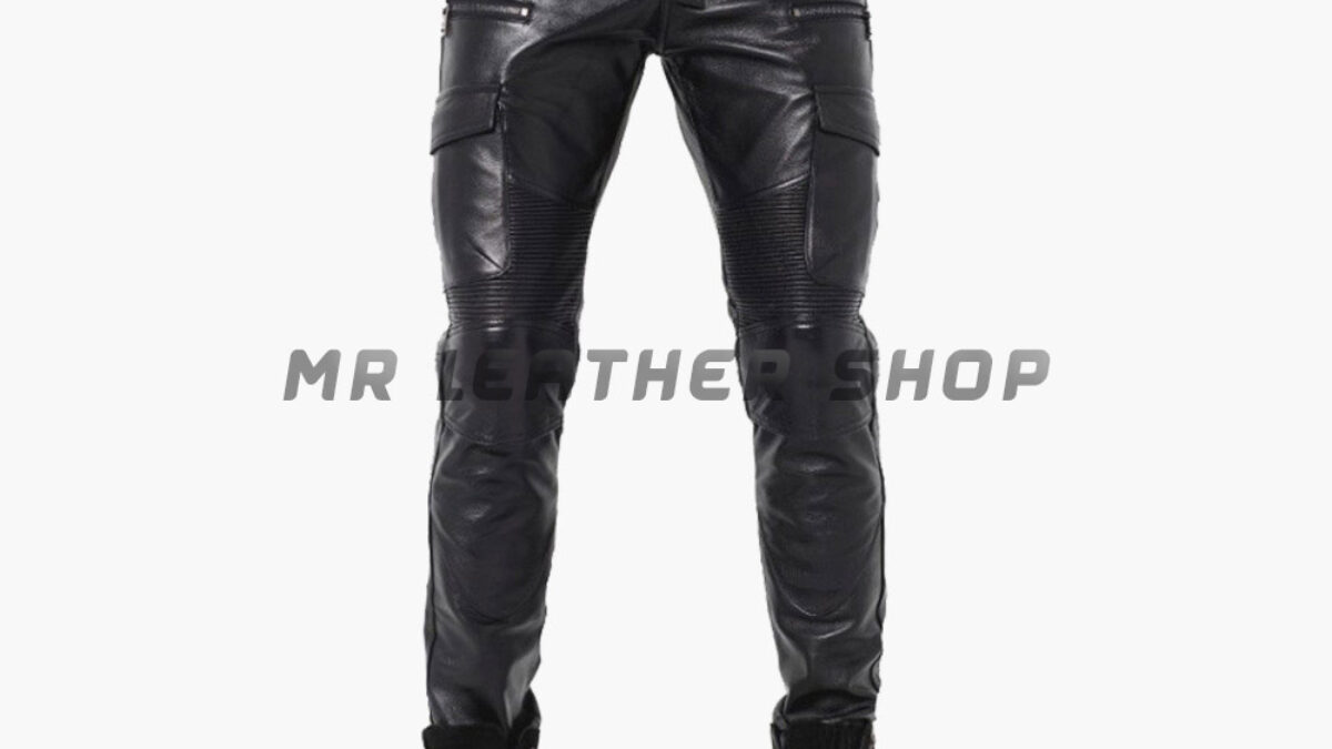 black tight leather trousers