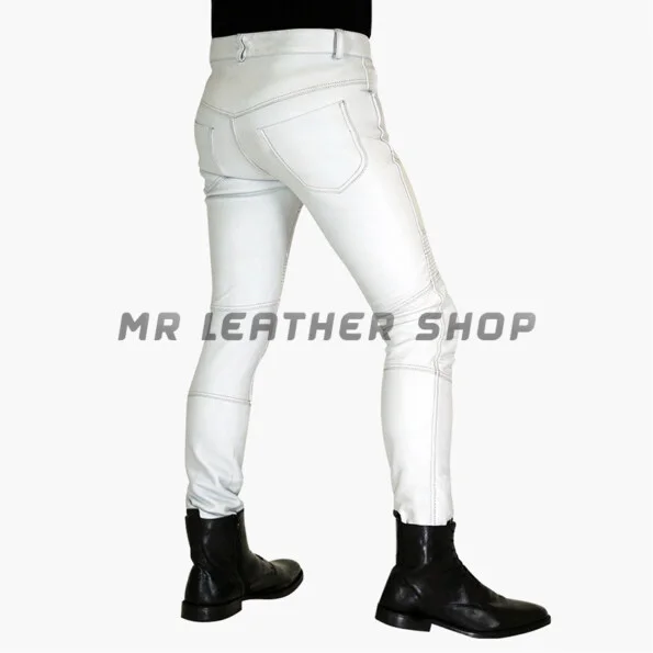 Men's Black Genuine Leather Pant - Leather Skin Shop
