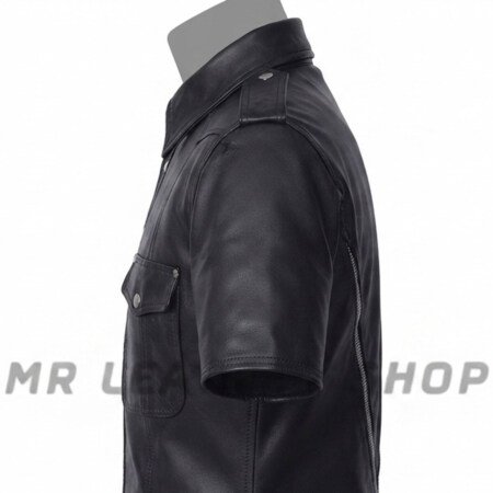 Alternative view of Black Leather Shirts