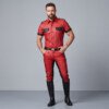 Custom Soft Sheepskin Red Leather Uniform by Mr Leather Shop