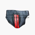 mens leather underwear with zipper