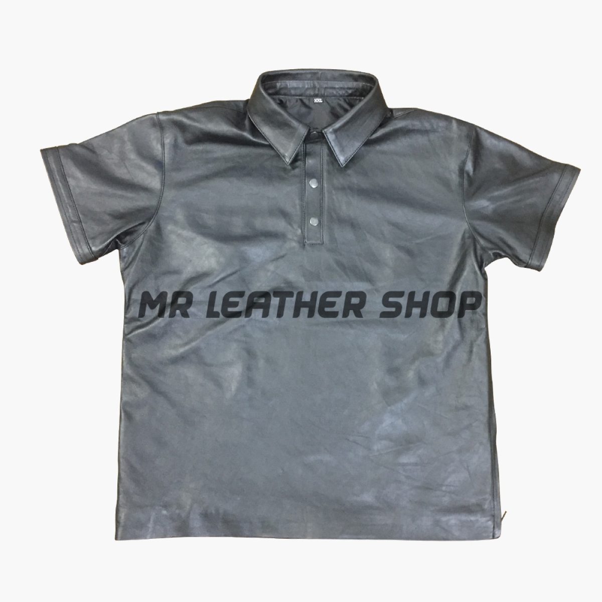 Leather polo shirt best sale