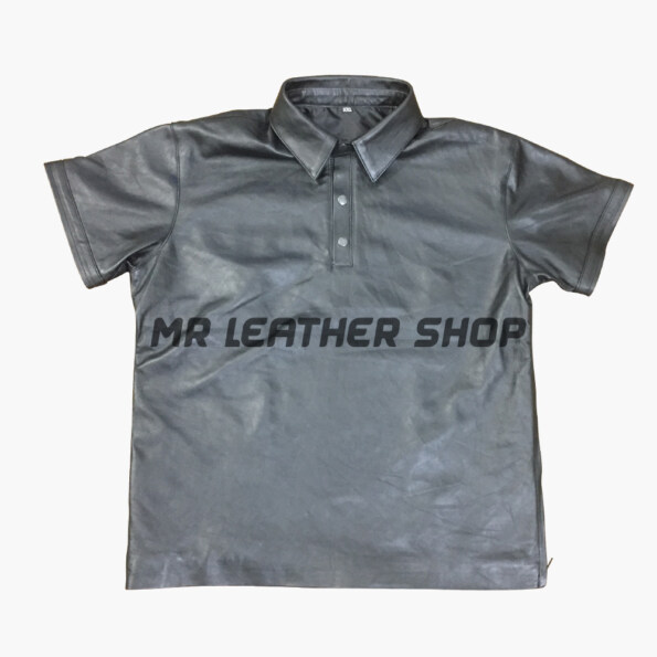 Leather Polo Shirt