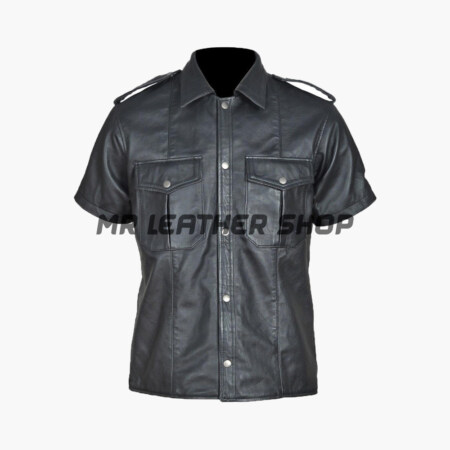 Black Leather Shirts