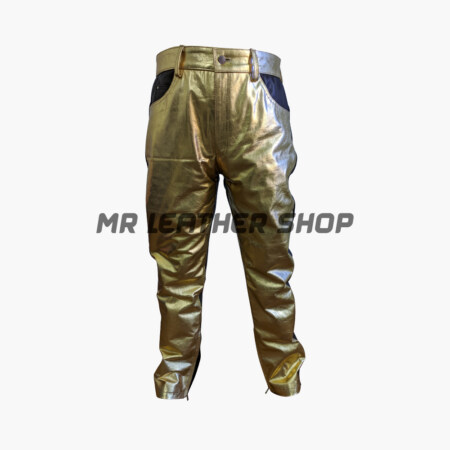 Gold Leather Pants