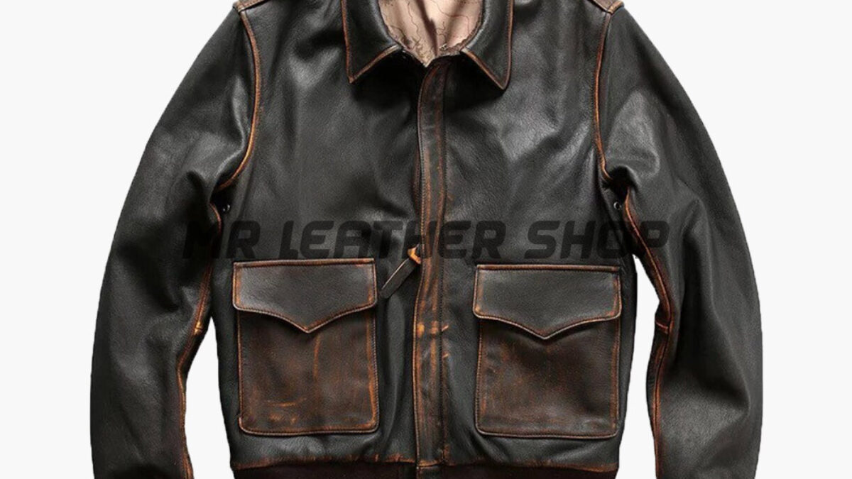 Vintage a2 2024 leather jacket