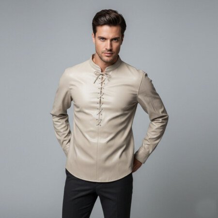 White Leather Shirts