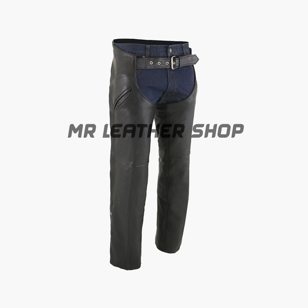 Motorcycle Riding Chaps Are Specially Made With Genuine Leather 