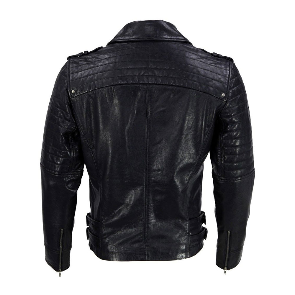 Mens Classic Black Leather Jackets - Mr Leather Shop