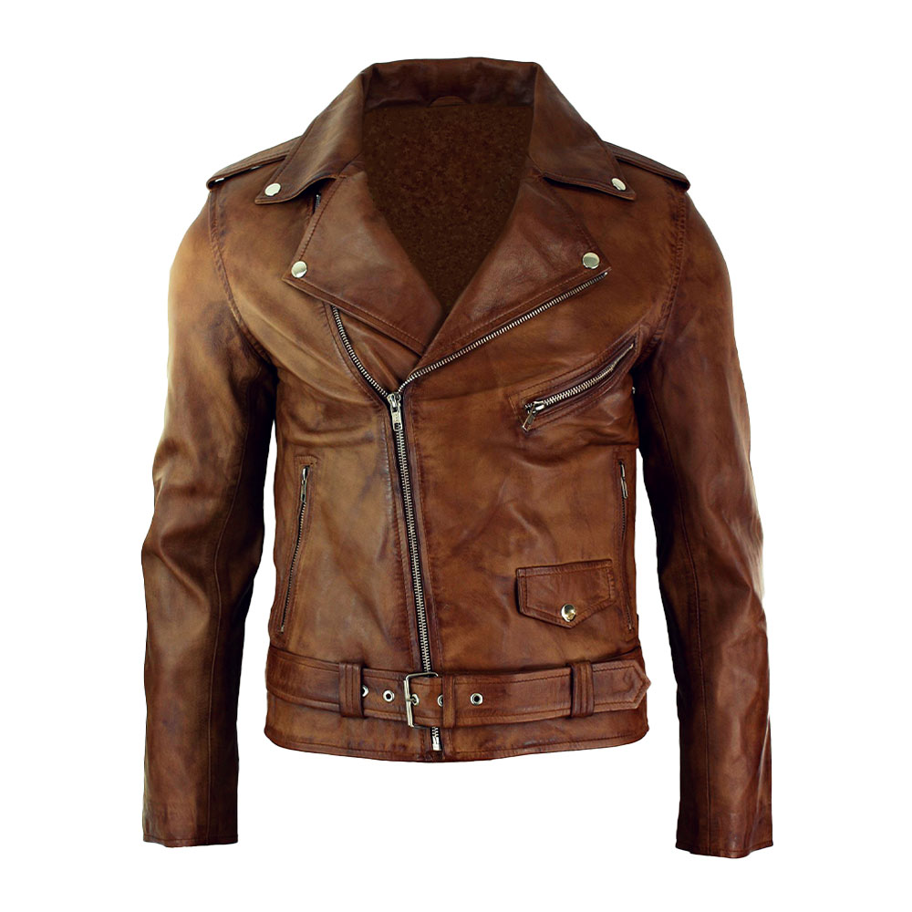 Leather Racer Jacket - Mr Leather Shop