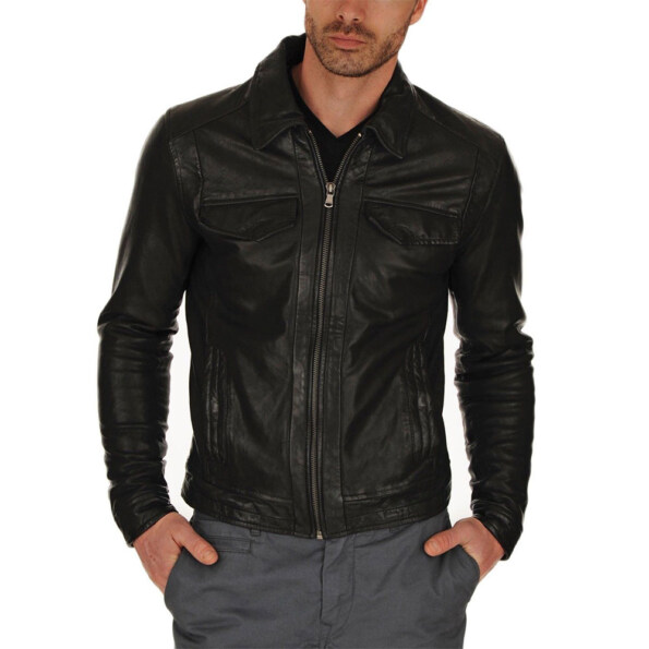 Motorcycle Leather Jacket Mens - Mr Leather Shop