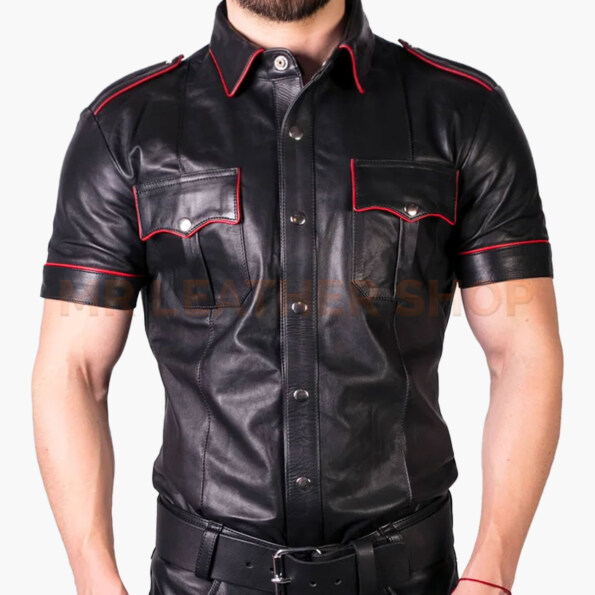 Leather Shirts For Mens