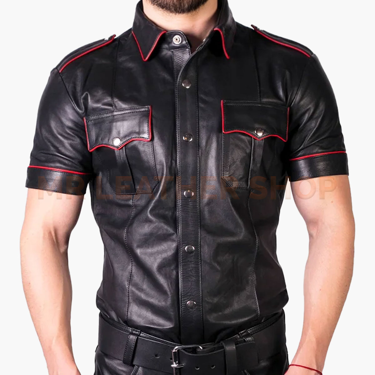 Leather Shirts For Mens Are Specially Made With Genuine Leather.