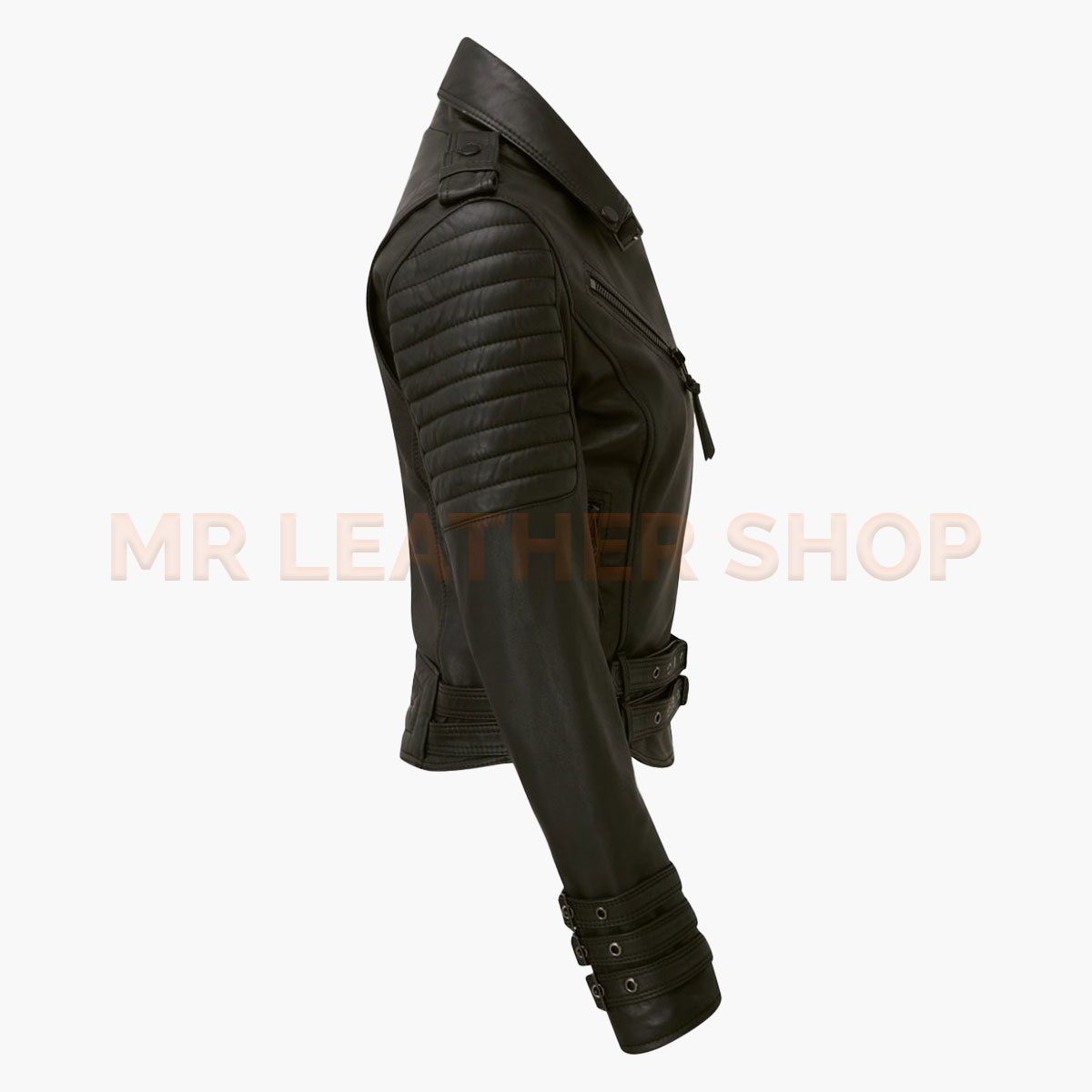 Black Jacket Leather Women - Mr Leather Shop