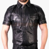 Leather Button up Shirt