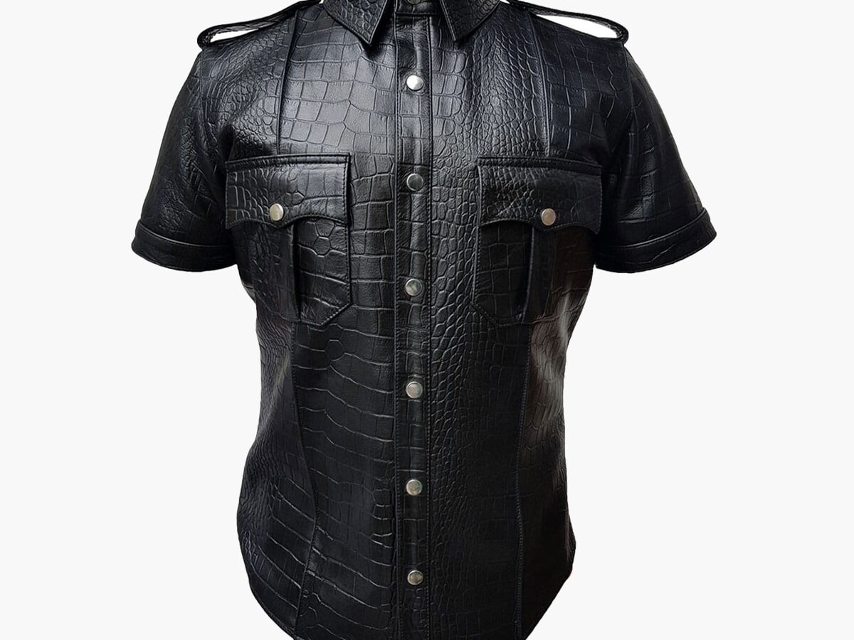 ジャケット・アウター Crocodile Leather Shirt Crocodile Leather Shirts Luxury Billionaire