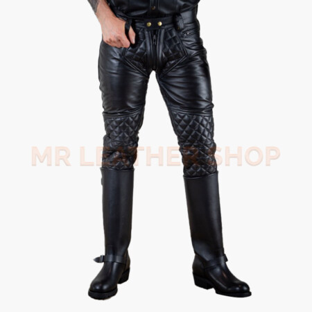 Black Leather Pants Mens
