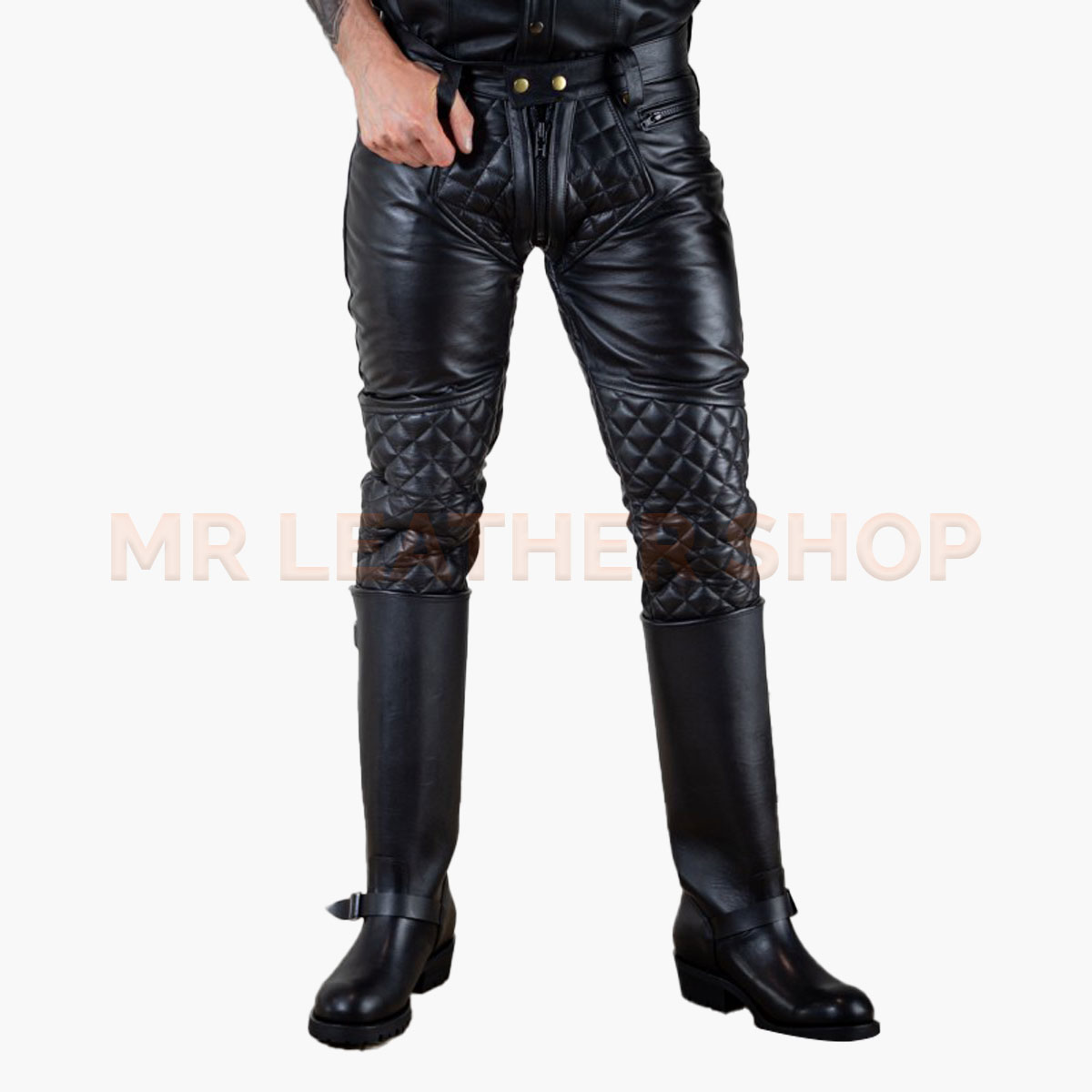 Gay Biker Leather Pants
