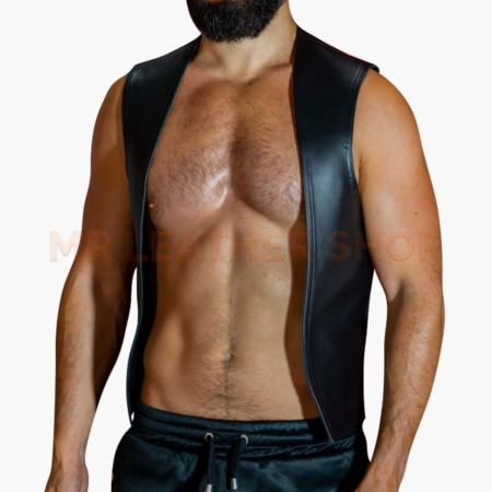 Leather Vest For Mens