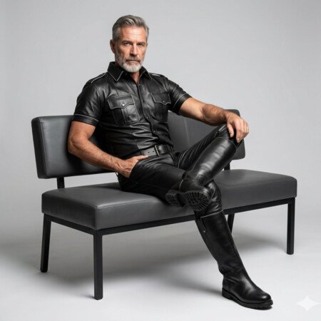 Leather Uniform Men