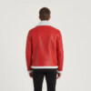 Men's Red Shearling Jacket