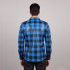 Tartan Style Leather Shirt Back View
