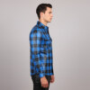 Tartan Style Leather Shirt Side View