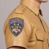 chp leather shirt close up view