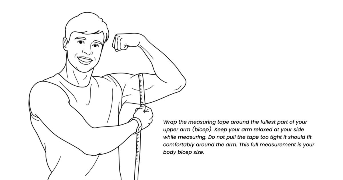 Biceps Measuring Guide - Mr Leather Shop
