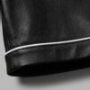 Men's Black Leather Shorts