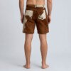 Mens Hairon Leather Shorts