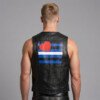 Pride Flag Leather Vest