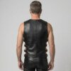 Side Buckles Leather Vest