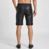 genuine leather shorts