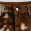 Mens Hairon Leather Shorts