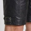genuine leather shorts