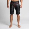 quilted leather shorts