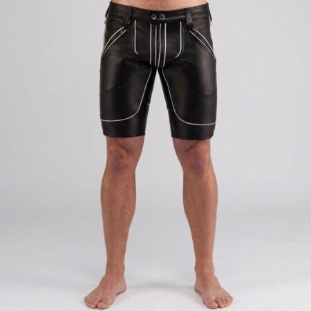 custom leather shorts