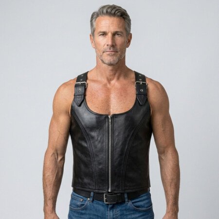 Harness Leather Vest