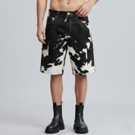 Hair On Leather Shorts