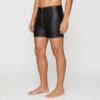 leather zipper shorts