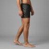 perforated leather shorts