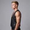 Pride Flag Leather Vest